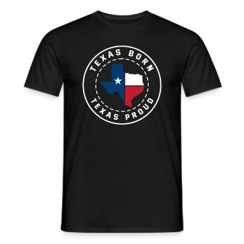 Stolz Texas Geboren - Männer T-Shirt - Schwarz - Vorne - AI Model Male 178 light (178cm)