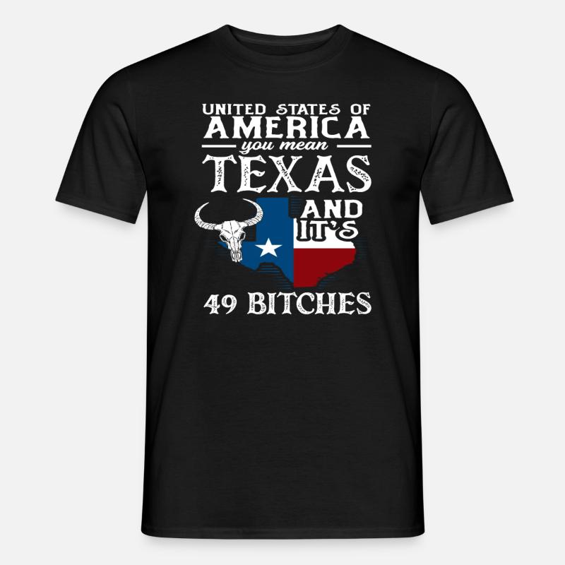 Texas Herkunft - Männer T-Shirt - Schwarz