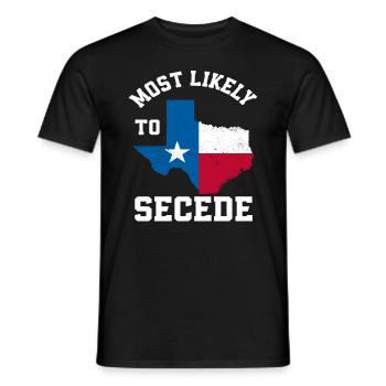Le Texas s’est séparé - T-shirt homme - noir - Devant - AI Model Male 178 light (178cm)