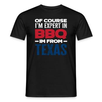 Texas Grillen Texaner - Männer T-Shirt - Schwarz - Vorne - AI Model Male 178 light (178cm)