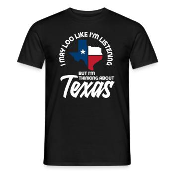 Fierté de l’État du Texas - T-shirt homme - noir - Devant - AI Model Male 178 light (178cm)