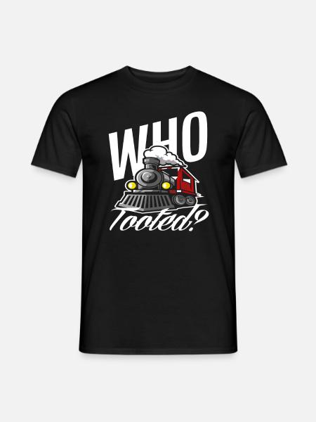 Lustiges Zugführer Zug Züge - T-shirt herr - svart