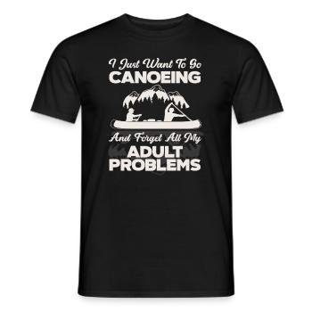 Dicton adulte de canoë - T-shirt homme - noir - Devant - AI Model Male 178 light (178cm)