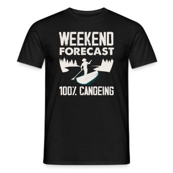 Canoë de fin de semaine - T-shirt homme - noir - Devant - AI Model Male 178 light (178cm)