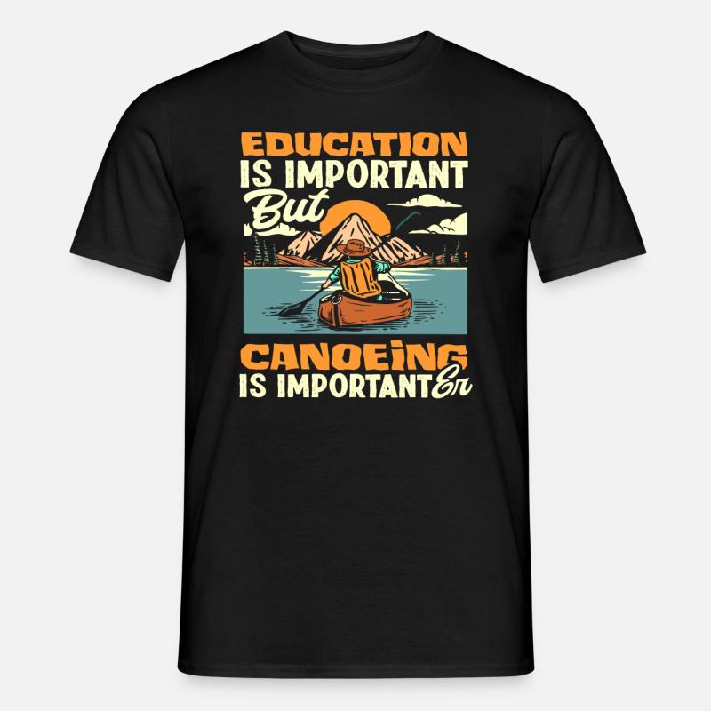 Bildung Kanu - Männer T-Shirt - Schwarz