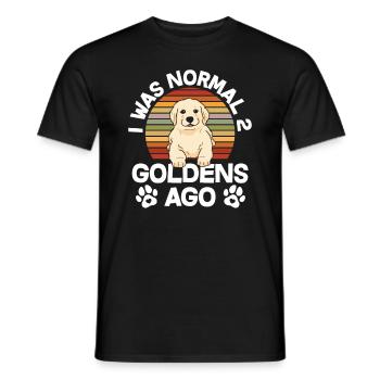 Golden Retriever Owner - Men's T-Shirt - black - Front - AI Model Male 178 light (178cm)