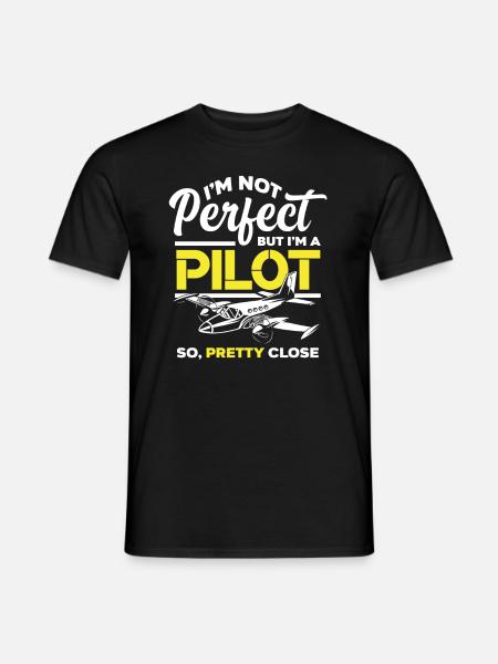 Pilots Saying - Men's T-Shirt - black