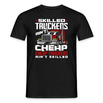 Chauffeur de camion Logisitk Dire Idée Cadeau - T-shirt homme - noir - Devant - AI Model Male 178 light (178cm)