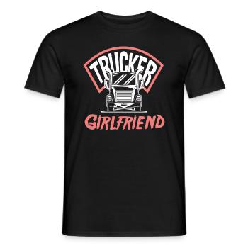 chauffeur de camion petite amie amour - T-shirt homme - noir - Devant - AI Model Male 178 light (178cm)