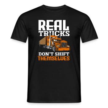 Truck Driver Fern Driver Truck Idée cadeau - T-shirt homme - noir - Devant - AI Model Male 178 light (178cm)
