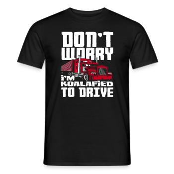 Idée cadeau d’examen de chauffeur de camion - T-shirt homme - noir - Devant - AI Model Male 178 light (178cm)