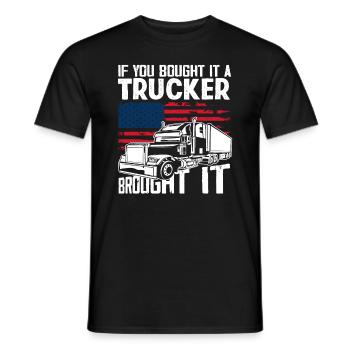 Lkw-Fahrer - Männer T-Shirt - Schwarz - Vorne - AI Model Male 178 light (178cm)