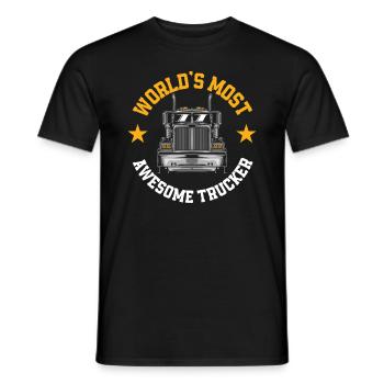 Camionneur - T-shirt homme - noir - Devant - AI Model Male 178 light (178cm)