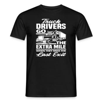 Chauffeur de camion Véhicule de camion disant - T-shirt homme - noir - Devant - AI Model Male 178 light (178cm)