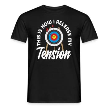 Archer Saying Archery - Men's T-Shirt - black - Front - AI Model Male 178 light (178cm)