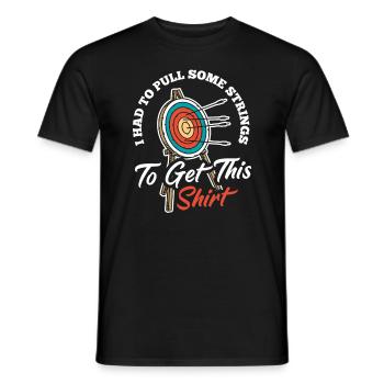 Archer Archery Archery - Men's T-Shirt - black - Front - AI Model Male 178 light (178cm)