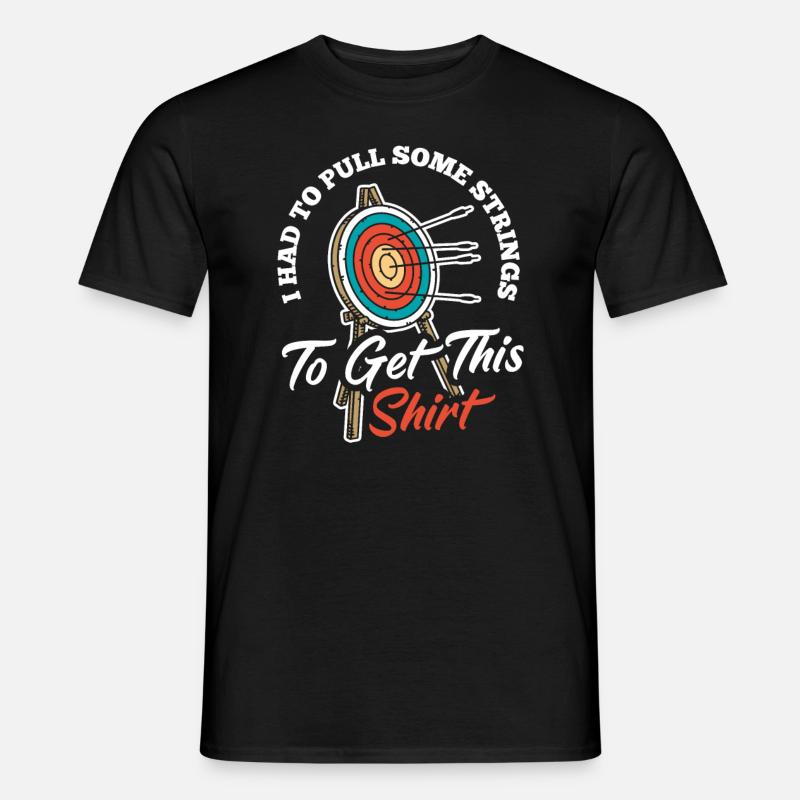 Bogenschütze Bogen Bogenschießen - Männer T-Shirt - Schwarz