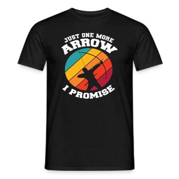 Arrow Bow Retro Archery - Men's T-Shirt - black - Front - AI Model Male 178 light (178cm)