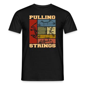 Archery Archery Sport Shooter - Men's T-Shirt - black - Front - AI Model Male 178 light (178cm)