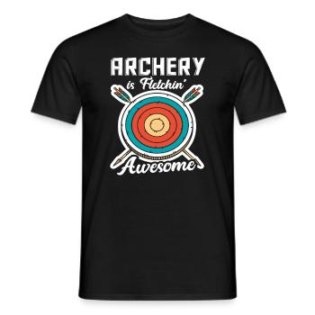 Archery Archery Hobby Sports - Men's T-Shirt - black - Front - AI Model Male 178 light (178cm)