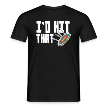 Archery Shooter - Men's T-Shirt - black - Front - AI Model Male 178 light (178cm)