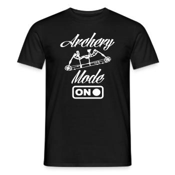 Bow Mode Archery - Men's T-Shirt - black - Front - AI Model Male 178 light (178cm)