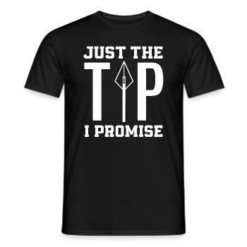Bowpoint Arrow Archery - Men's T-Shirt - black - Front - AI Model Male 178 light (178cm)