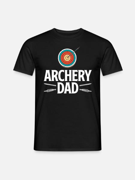 Bow Dad Father Archery - Men's T-Shirt - black