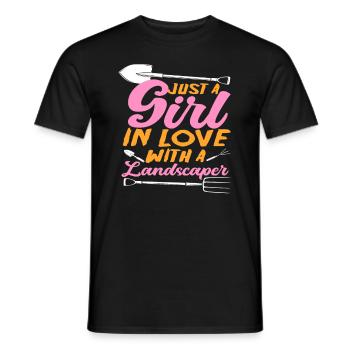 Landschaftsgärtnerin Mädchen - Männer T-Shirt - Schwarz - Vorne - AI Model Male 178 light (178cm)