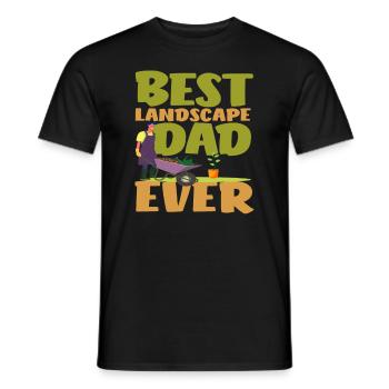 Bester Landschaftsgärtner Papa - Männer T-Shirt - Schwarz - Vorne - AI Model Male 178 light (178cm)