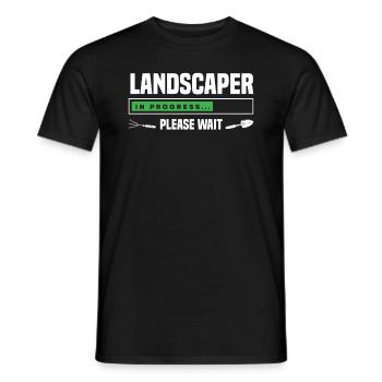 Landschaftsgärtner In Ausbildung - Männer T-Shirt - Schwarz - Vorne - AI Model Male 178 light (178cm)