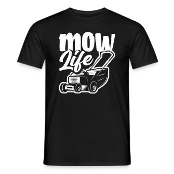 Landschaftsgärtner Rasen Mähen Leben - Männer T-Shirt - Schwarz - Vorne - AI Model Male 178 light (178cm)
