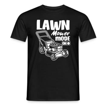 Landschaftsgärtner Rasen Mähen Modus An - Männer T-Shirt - Schwarz - Vorne - AI Model Male 178 light (178cm)