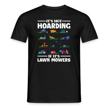 Landschaftsgärtner Rasenmäher Sammler - Männer T-Shirt - Schwarz - Vorne - AI Model Male 178 light (178cm)