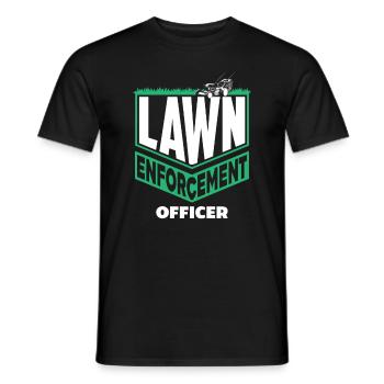 Paysagiste Policier de pelouse - T-shirt homme - noir - Devant - AI Model Male 178 light (178cm)