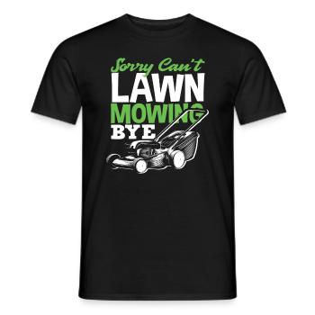 Landschaftsgärtner Rasen Mähen Bye - Männer T-Shirt - Schwarz - Vorne - AI Model Male 178 light (178cm)