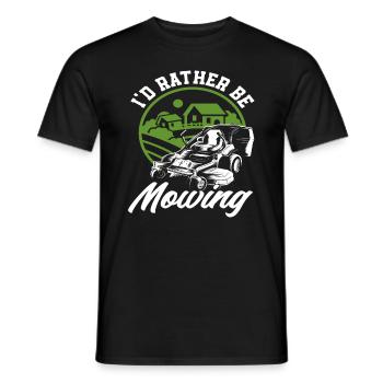 Landschaftsgärtner Gartenbau Rasenmähen - Männer T-Shirt - Schwarz - Vorne - AI Model Male 178 light (178cm)