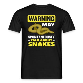 Snake Gift - Men's T-Shirt - black - Front - AI Model Male 178 light (178cm)
