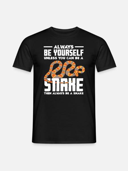 Snake Animals Animal Snakes - Men's T-Shirt - black
