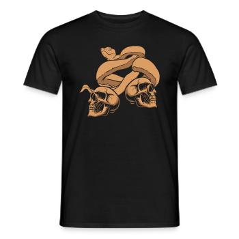 Schlangen - Männer T-Shirt - Schwarz - Vorne - AI Model Male 178 light (178cm)