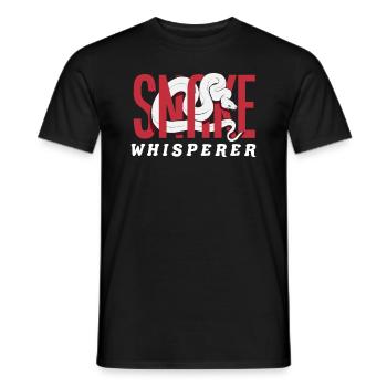 Schlangen Flüsterer - Männer T-Shirt - Schwarz - Vorne - AI Model Male 178 light (178cm)