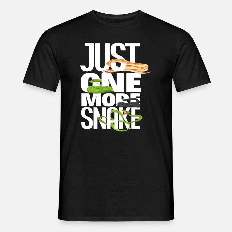 Schlangenbesitzer - Männer T-Shirt - Schwarz