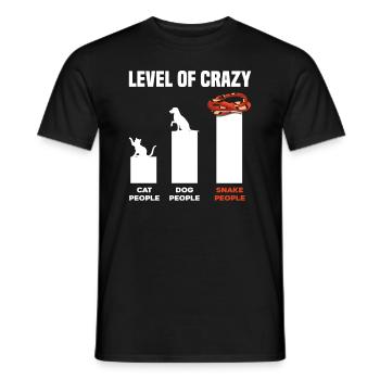 Lustiges Schlangenbesitzer - Männer T-Shirt - Schwarz - Vorne - AI Model Male 178 light (178cm)