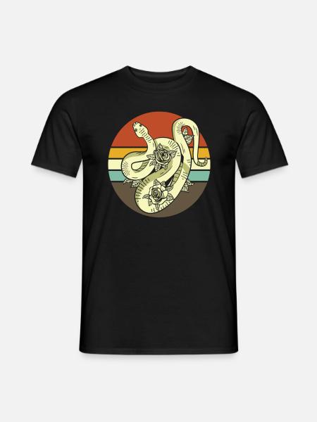 Retro Snake - Men's T-Shirt - black