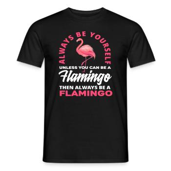 Flamingo Flamingo - Männer T-Shirt - Schwarz - Vorne - AI Model Male 178 light (178cm)