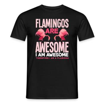 Flamingo Ich Bin Ein Flamingo - Männer T-Shirt - Schwarz - Vorne - AI Model Male 178 light (178cm)