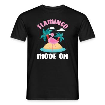 Flamingo Fabulous - Men's T-Shirt - black - Front - AI Model Male 178 light (178cm)