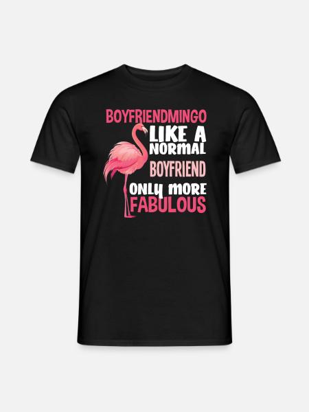 Flamingo Friend Fabulous - Men's T-Shirt - black