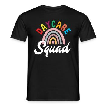 Kindergarten Squad Rainbow - Men's T-Shirt - black - Front - AI Model Male 178 light (178cm)