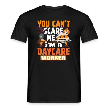 You can't scare me, I'm a - Men's T-Shirt - black - Front - AI Model Male 178 light (178cm)
